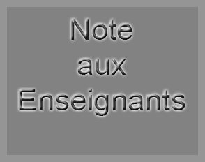 Note aux Enseignants